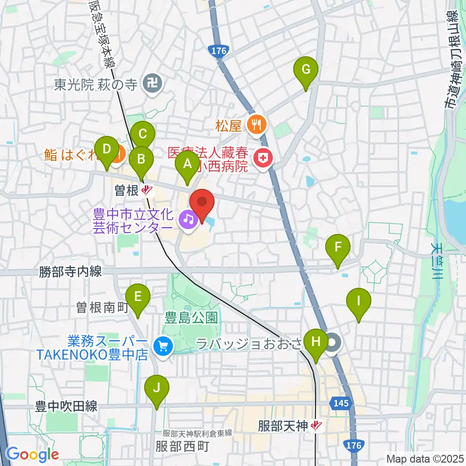 アクア文化ホール周辺のコンビニエンスストア一覧地図