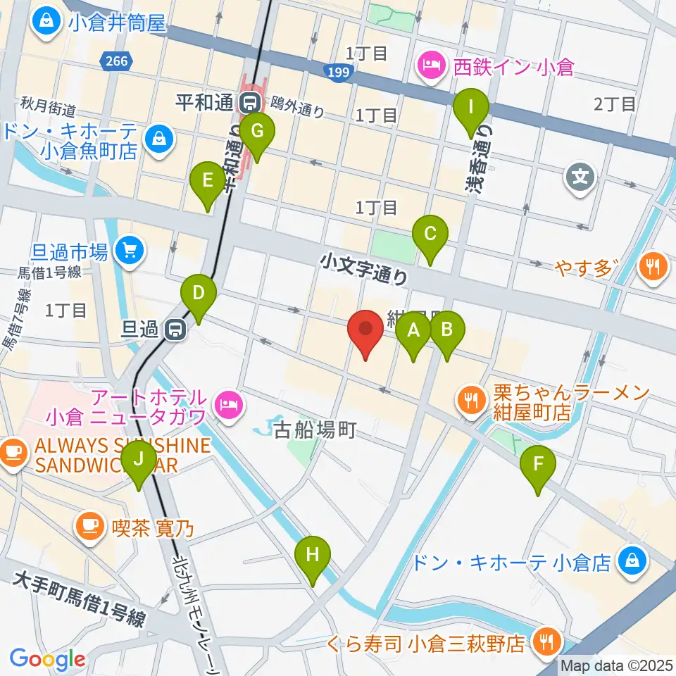 小倉UN kokura周辺のコンビニエンスストア一覧地図