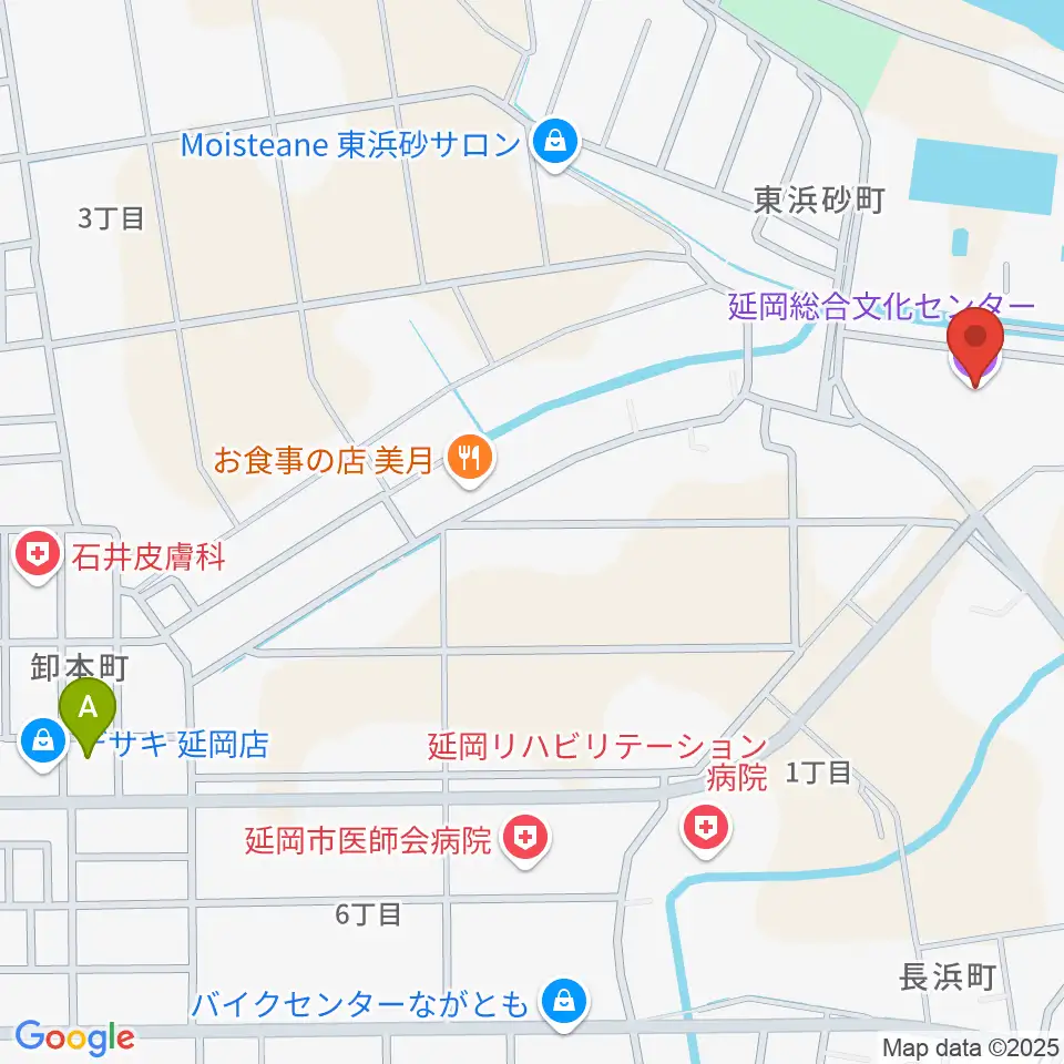 延岡総合文化センター周辺のコンビニエンスストア一覧地図