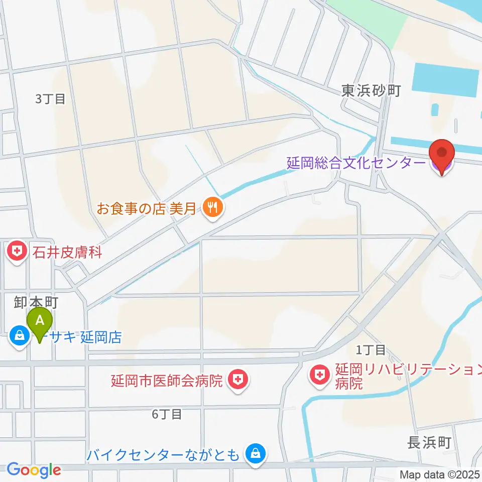 延岡総合文化センター周辺のコンビニエンスストア一覧地図