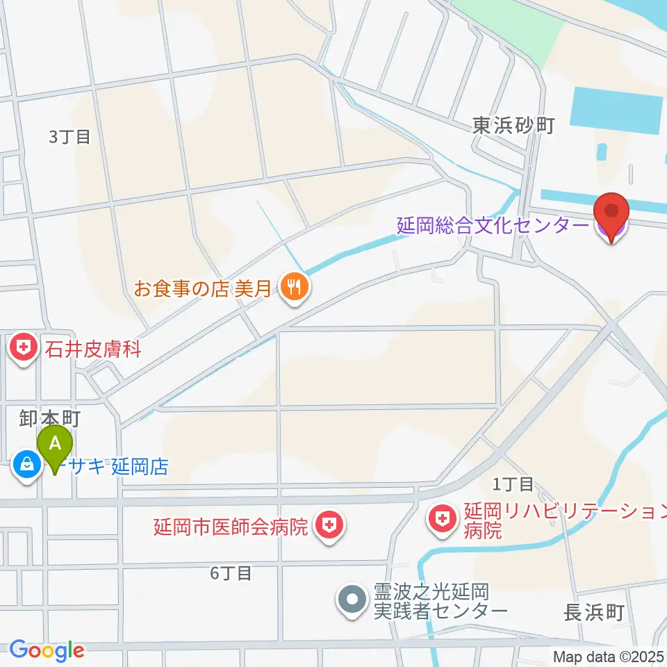 延岡総合文化センター周辺のコンビニエンスストア一覧地図