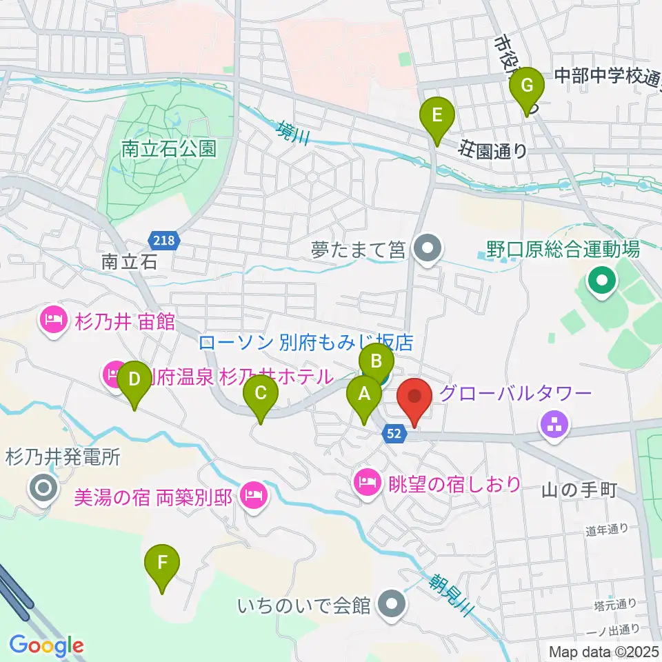 サンシティー音楽院周辺のコンビニエンスストア一覧地図