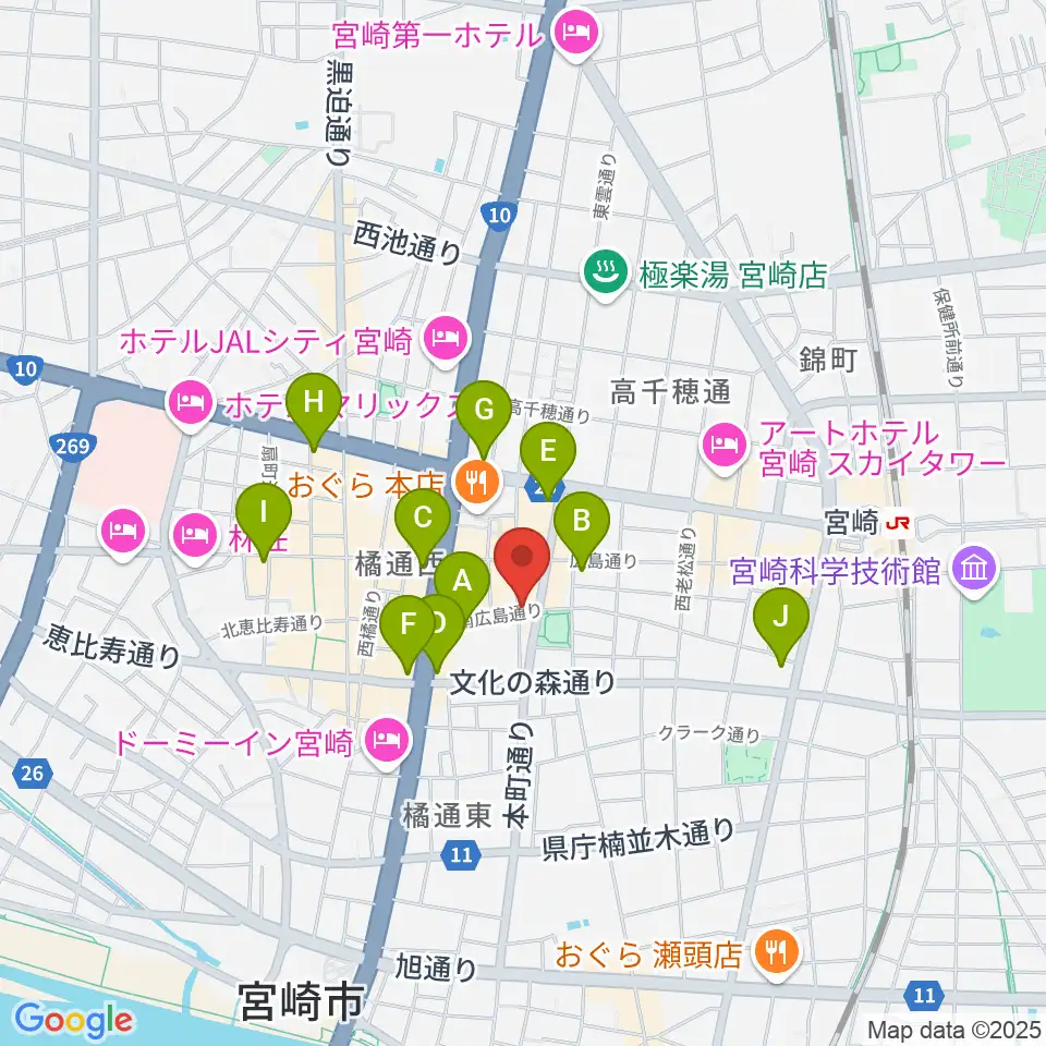 ドラゴンヘッド音楽スタジオ周辺のコンビニエンスストア一覧地図
