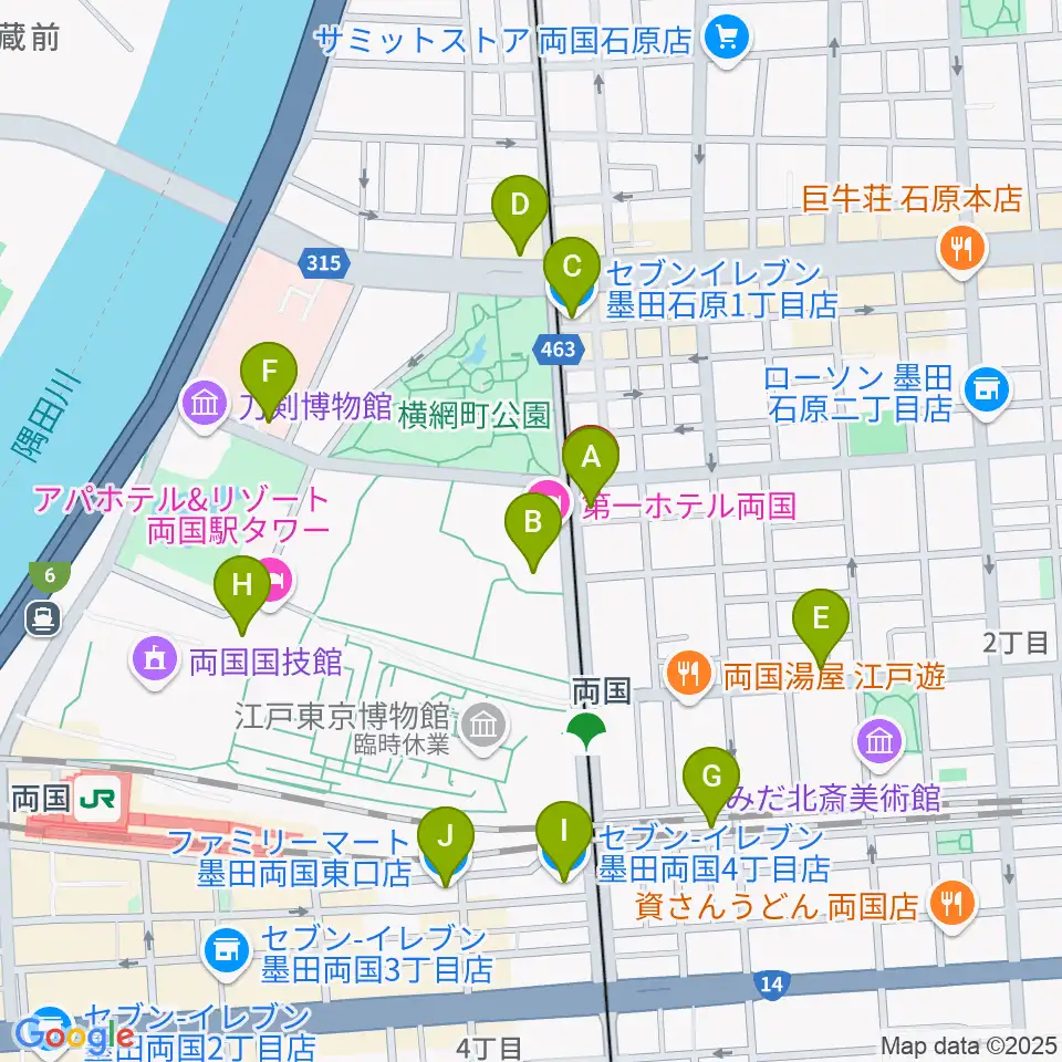 る・みゅう音楽教室周辺のコンビニエンスストア一覧地図