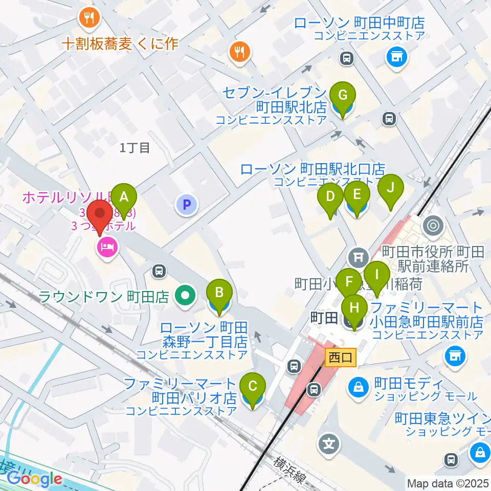 弦楽器工房シゲッティ周辺のコンビニエンスストア一覧地図