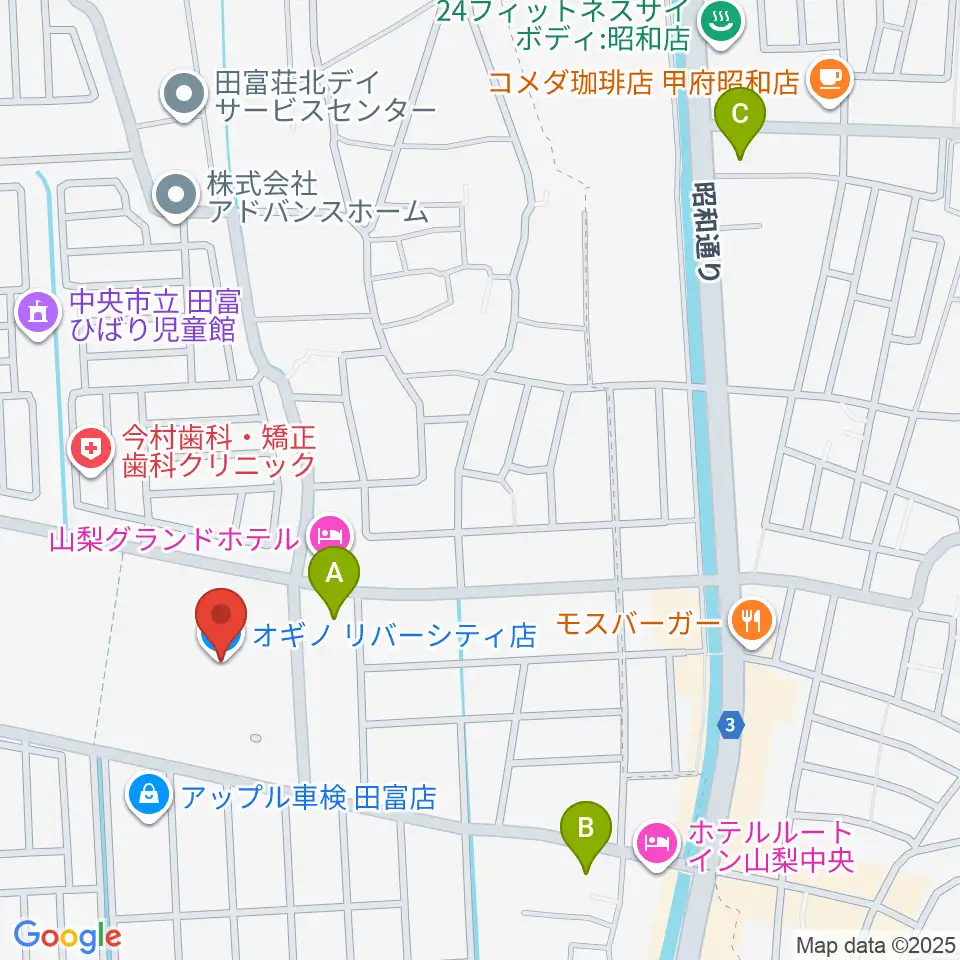 リバーシティーカルチャーセンター周辺のコンビニエンスストア一覧地図