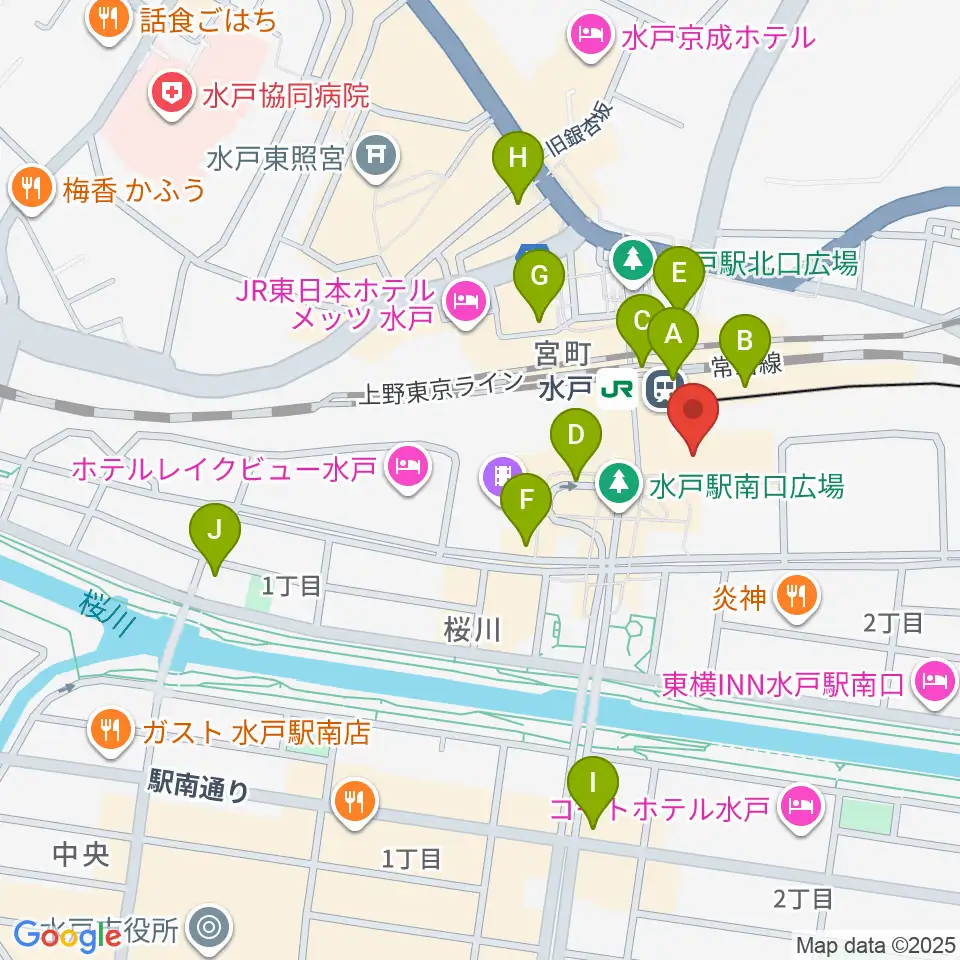 エクセルカルチャーセンター周辺のコンビニエンスストア一覧地図