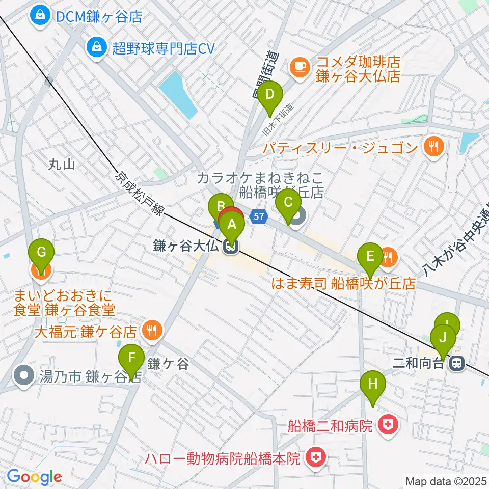 鎌ケ谷カルチャーセンター周辺のコンビニエンスストア一覧地図