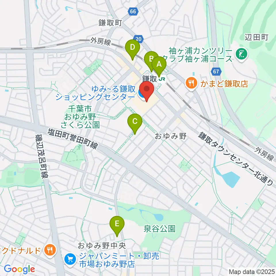 鎌取カルチャーセンター周辺のコンビニエンスストア一覧地図
