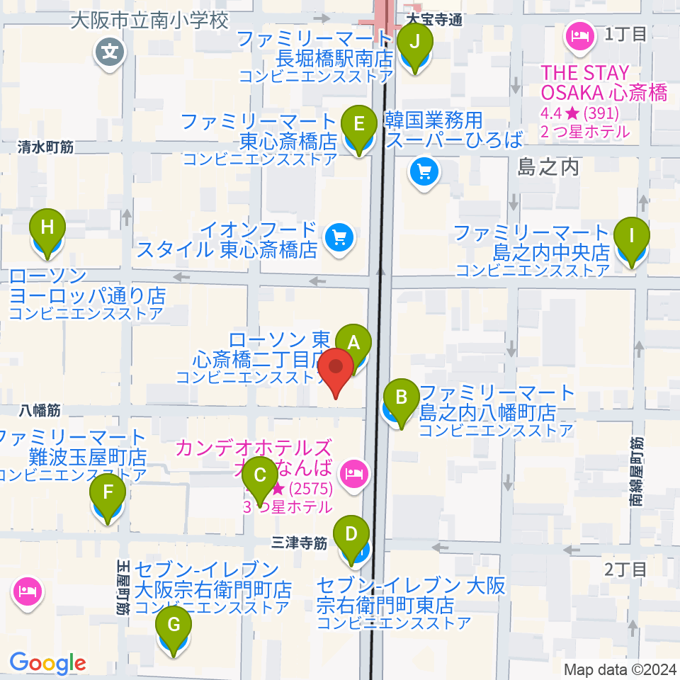 DOORS in HEAVEN周辺のコンビニエンスストア一覧地図