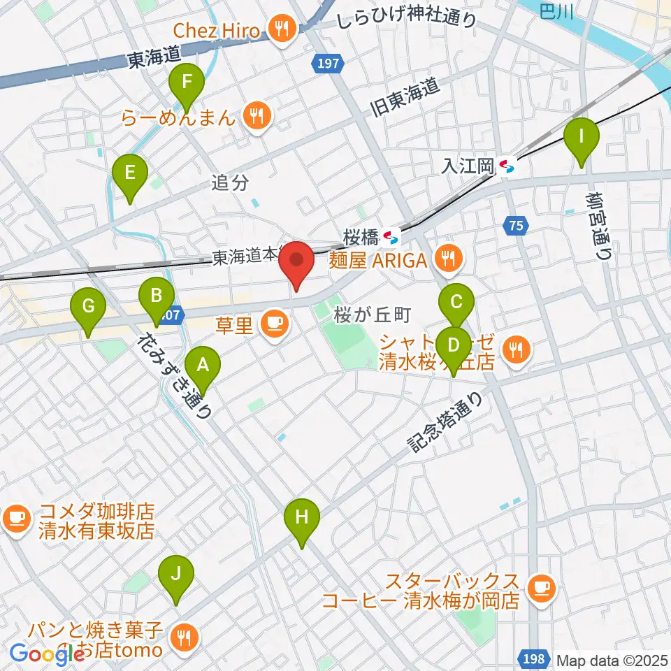 すみやグッディおとサロン清水春日周辺のコンビニエンスストア一覧地図