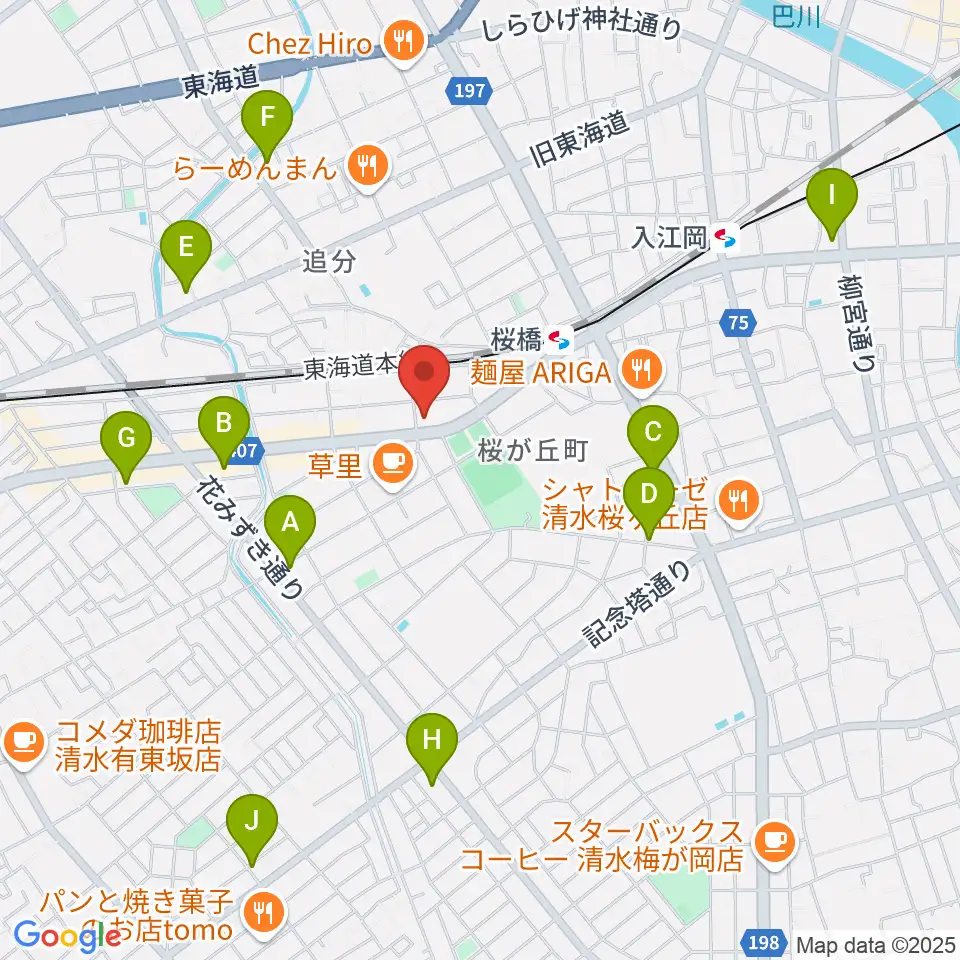 すみやグッディおとサロン清水春日周辺のコンビニエンスストア一覧地図