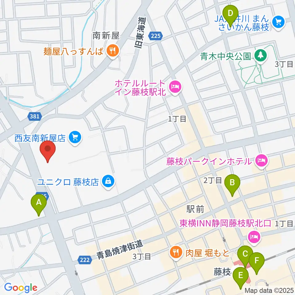 すみやグッディ藤枝店周辺のコンビニエンスストア一覧地図