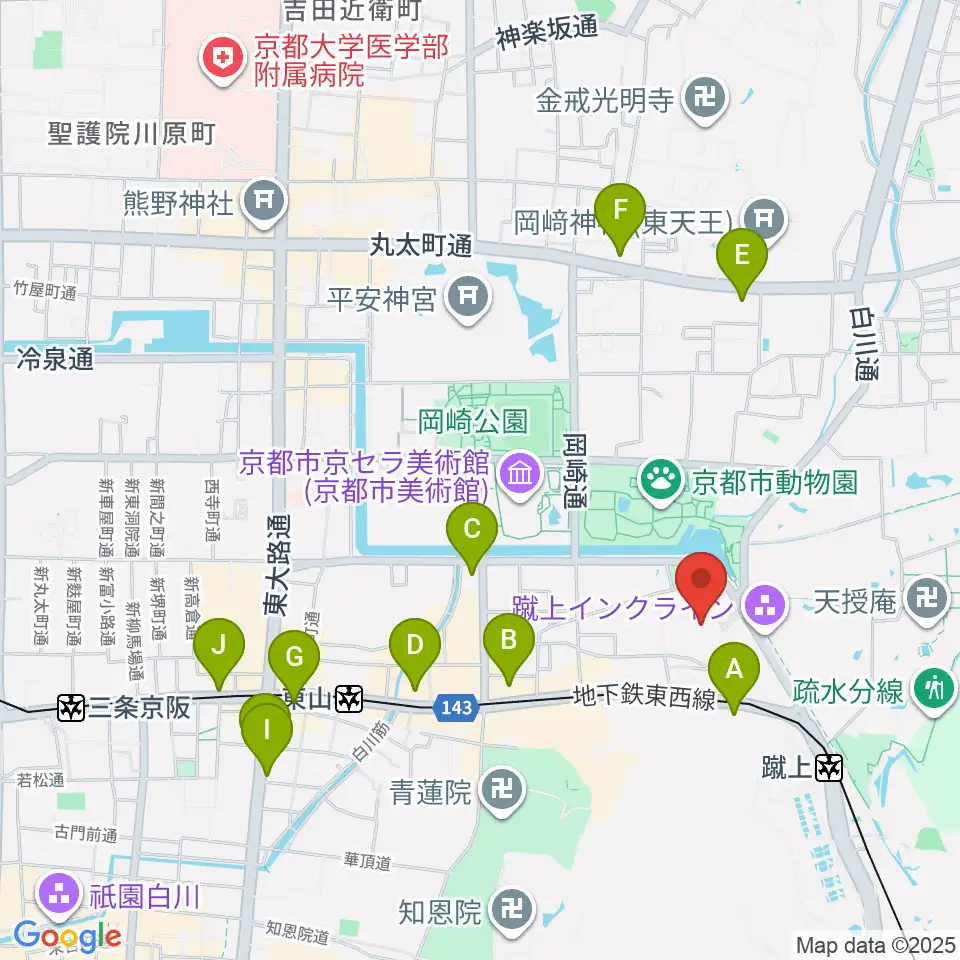 京都市国際交流会館kokoka周辺のコンビニエンスストア一覧地図