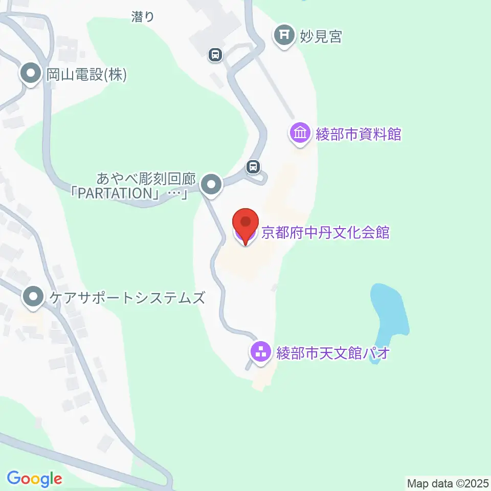 京都府中丹文化会館周辺のコンビニエンスストア一覧地図