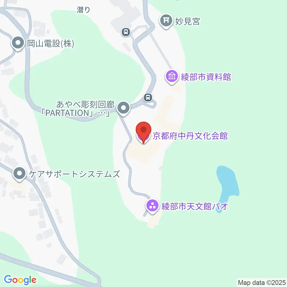 京都府中丹文化会館周辺のコンビニエンスストア一覧地図