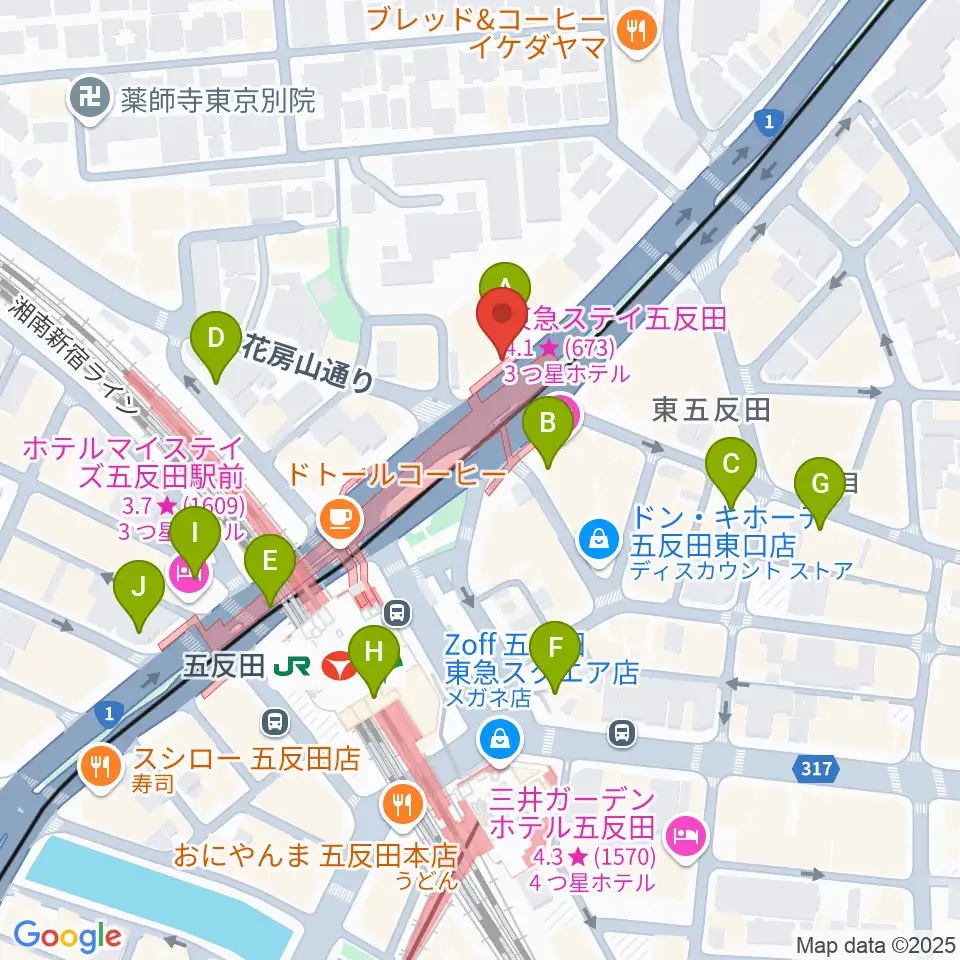 東京デザインセンター・ガレリアホール周辺のコンビニエンスストア一覧地図