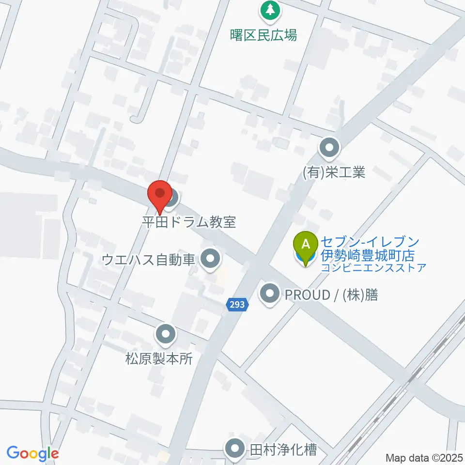 平田ドラム教室 伊勢崎店周辺のコンビニエンスストア一覧地図