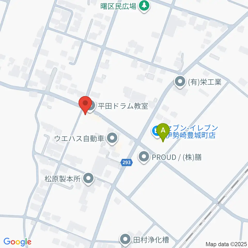 平田ドラム教室 伊勢崎店周辺のコンビニエンスストア一覧地図