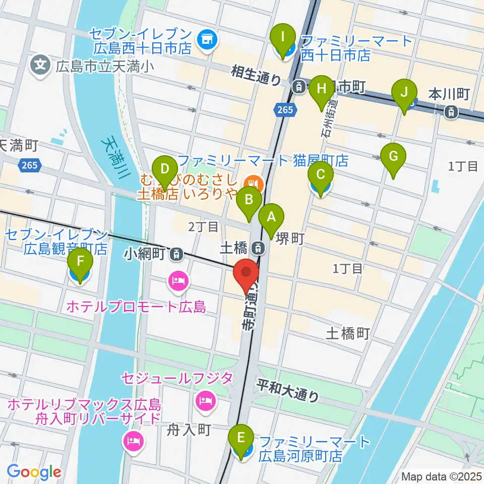 スタジオG周辺のコンビニエンスストア一覧地図