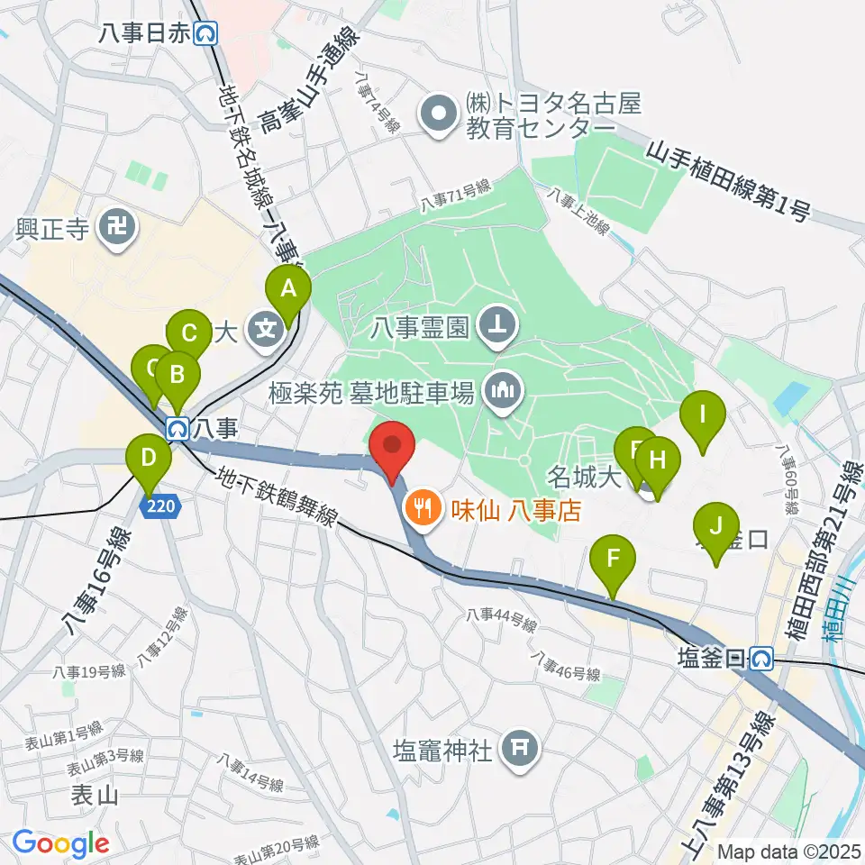 サウンドノート名古屋周辺のコンビニエンスストア一覧地図