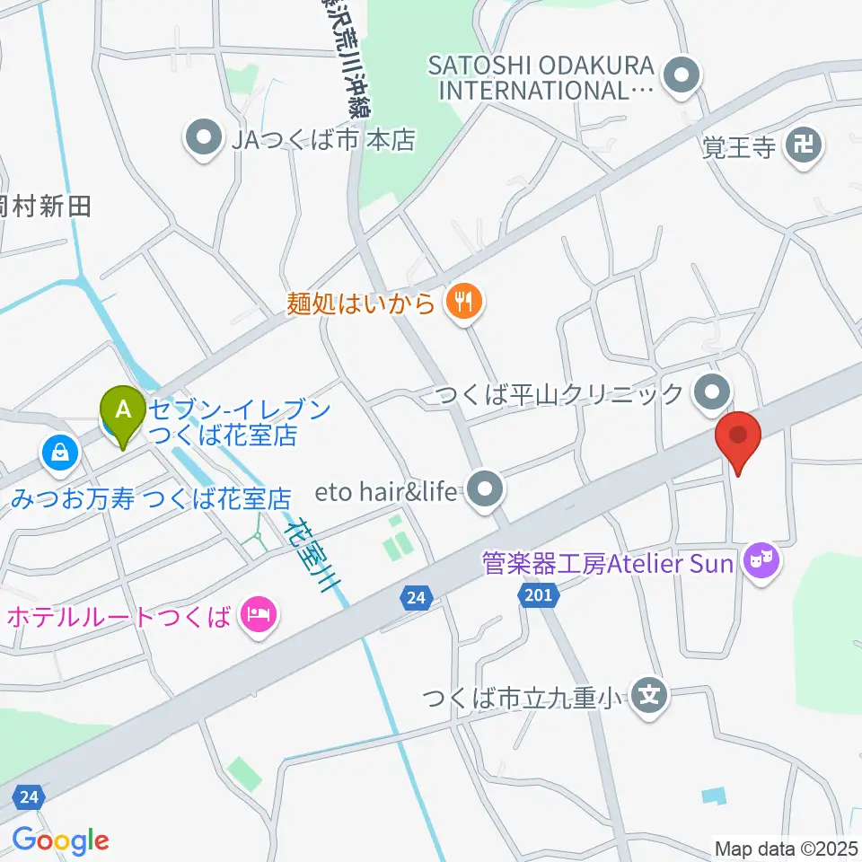 ミュージックプラント 花室スタジオ周辺のコンビニエンスストア一覧地図