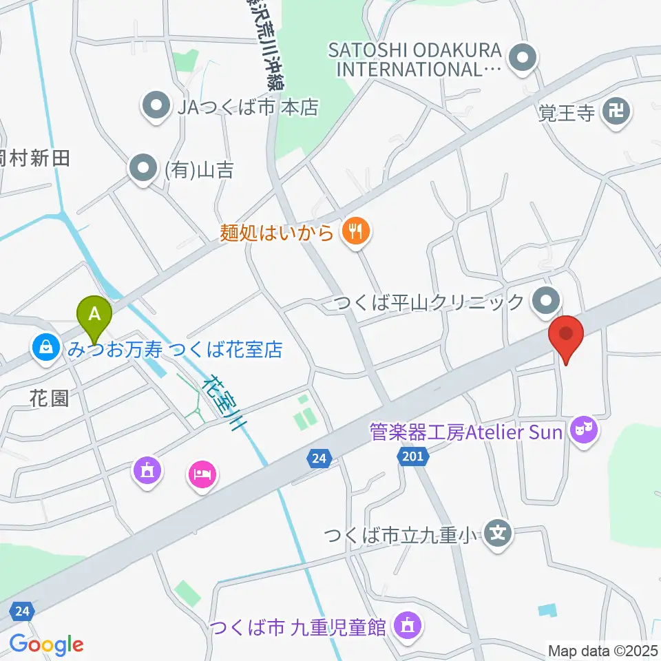 ミュージックプラント 花室スタジオ周辺のコンビニエンスストア一覧地図