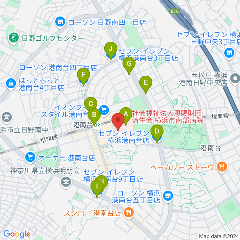 バーズカルチャーセンター周辺のコンビニエンスストア一覧地図