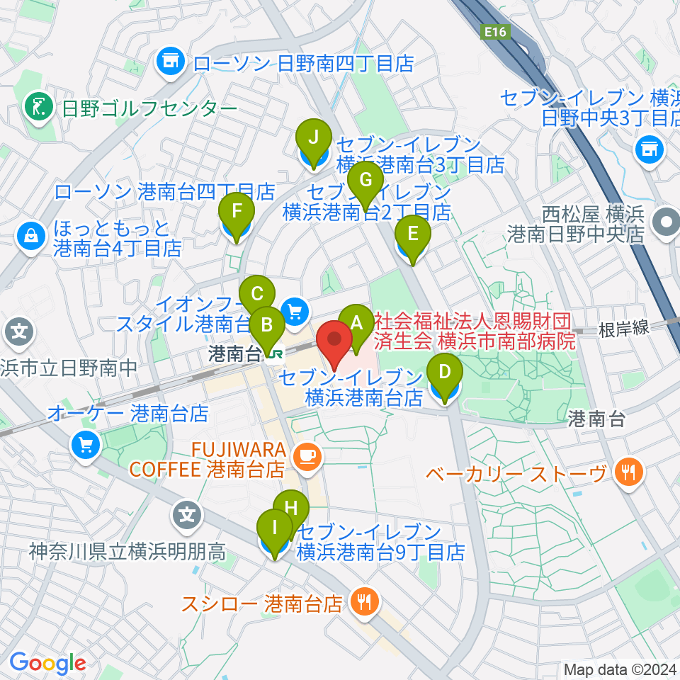 バーズカルチャーセンター周辺のコンビニエンスストア一覧地図