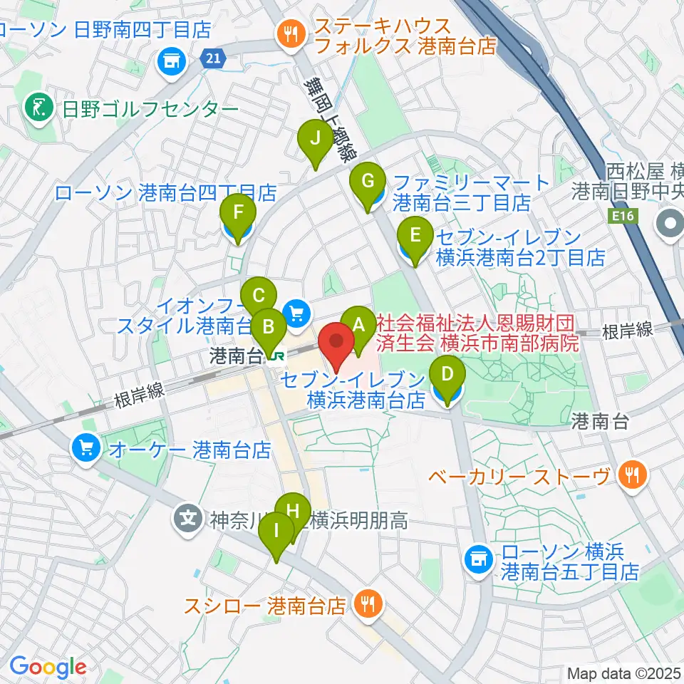 バーズカルチャーセンター周辺のコンビニエンスストア一覧地図