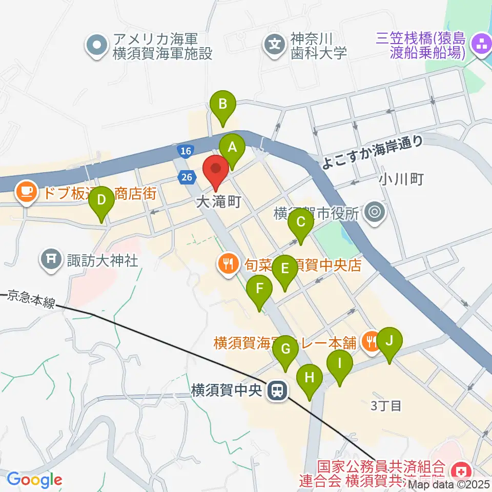 カルチャーセンターさいか屋横須賀周辺のコンビニエンスストア一覧地図