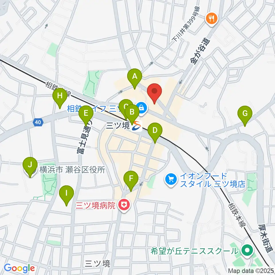 三ツ境カルチャーセンター周辺のコンビニエンスストア一覧地図