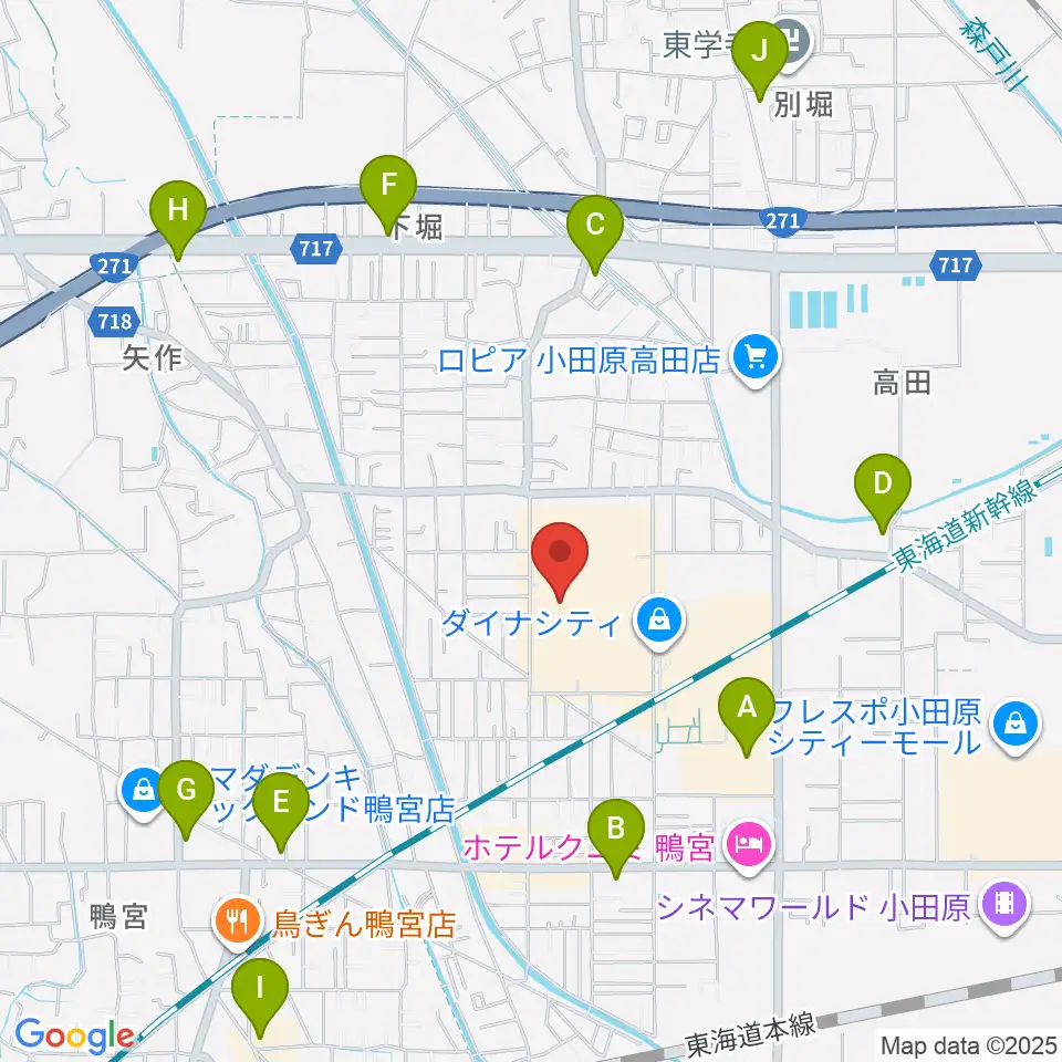 カルチャーセンター小田原周辺のコンビニエンスストア一覧地図