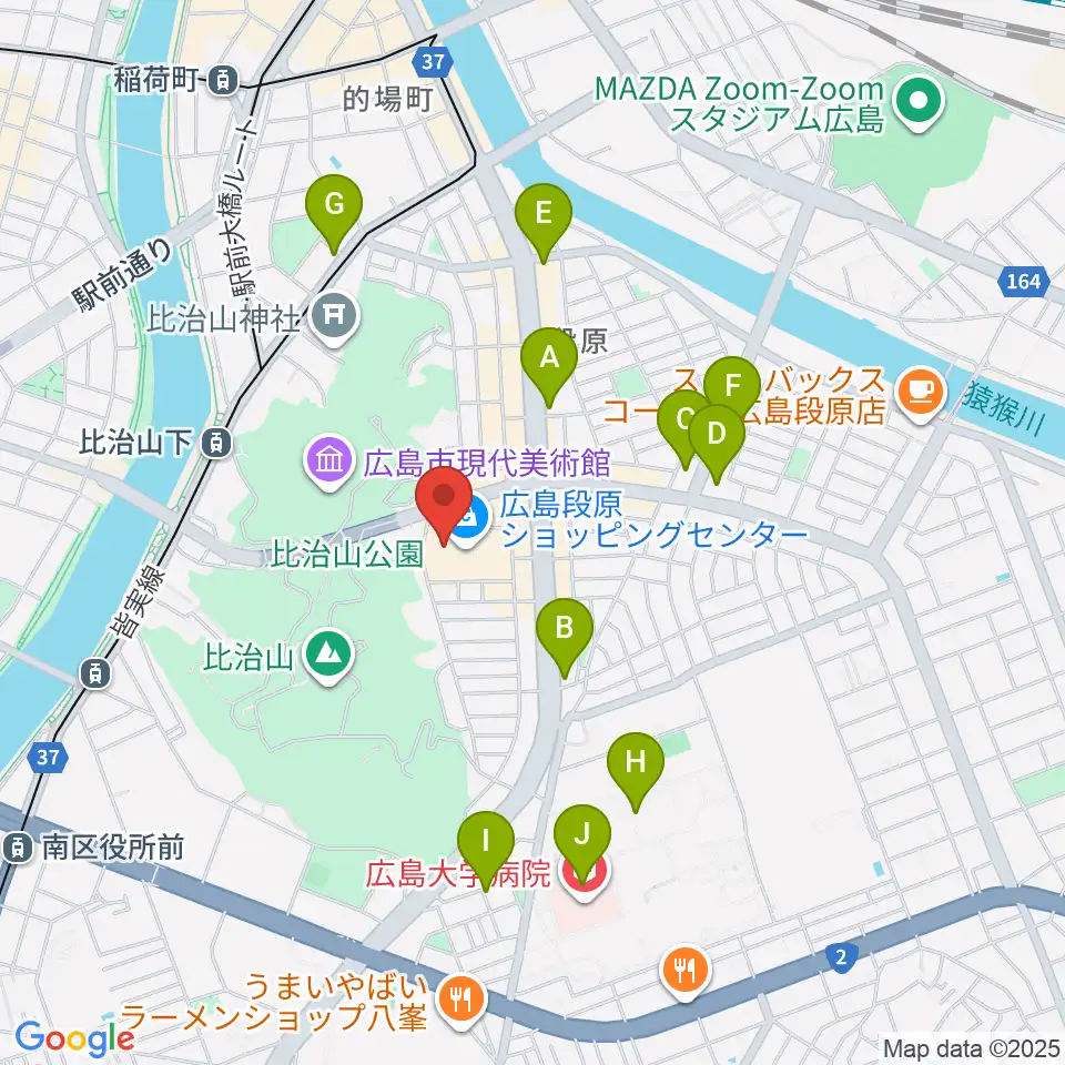広島カルチャーセンター周辺のコンビニエンスストア一覧地図