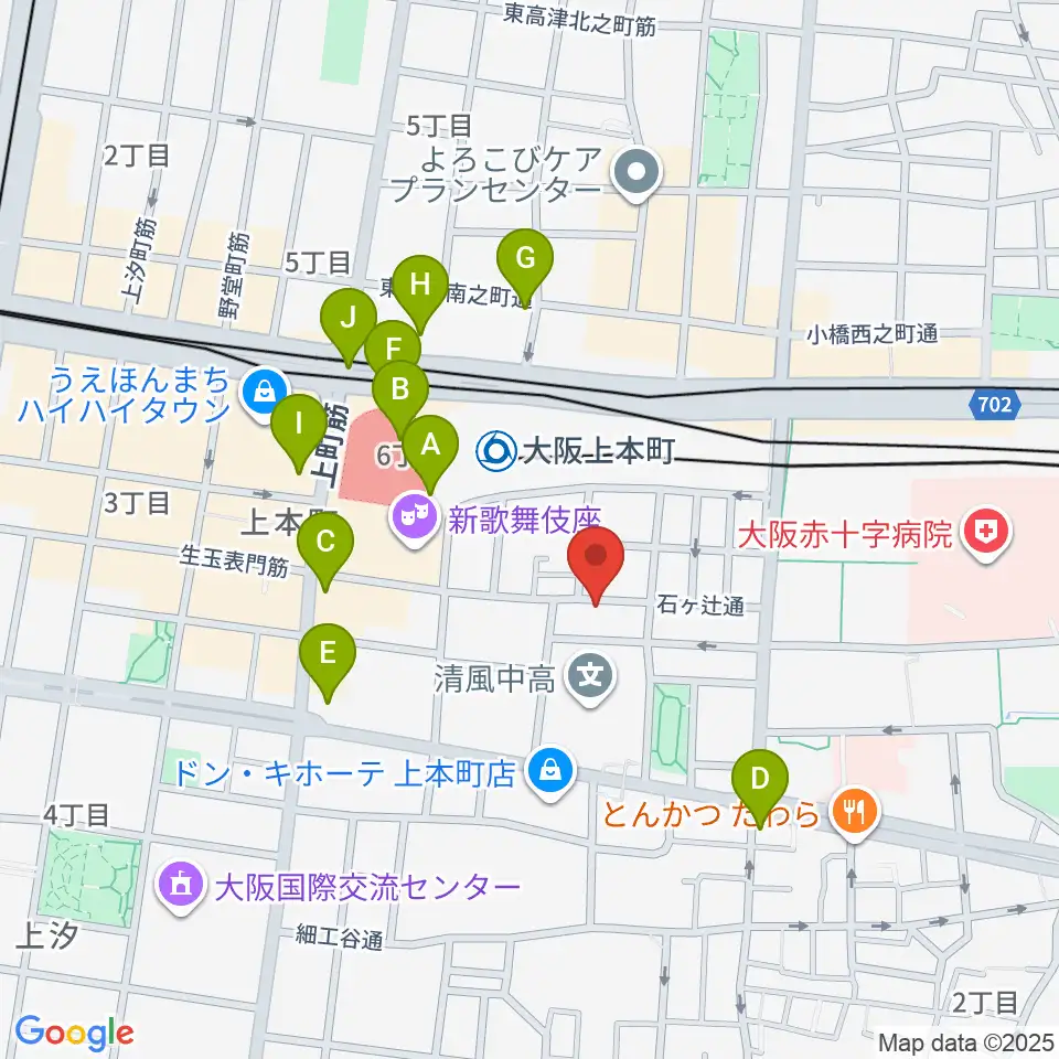 MUSICA VITA音楽教室周辺のコンビニエンスストア一覧地図