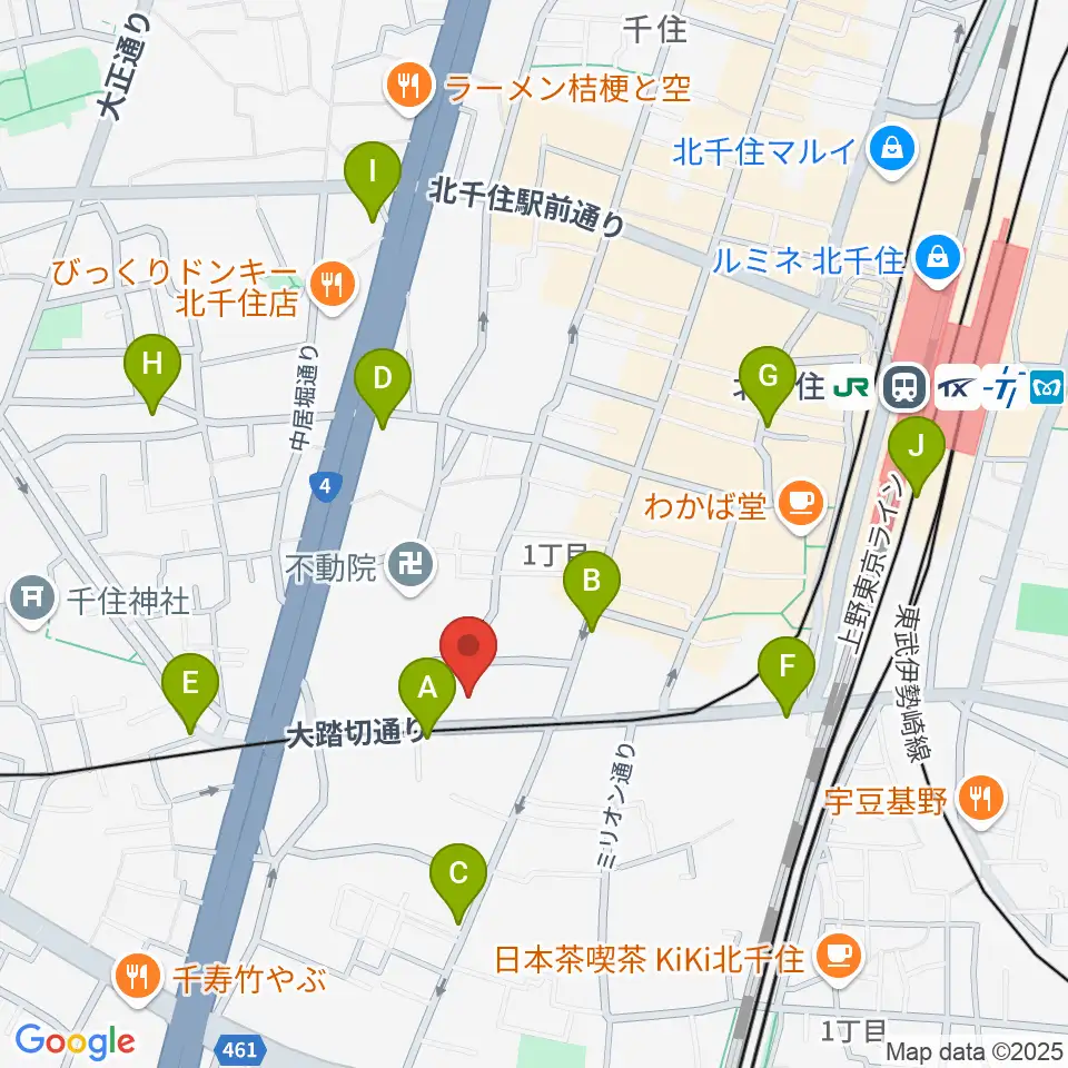 天空劇場周辺のコンビニエンスストア一覧地図