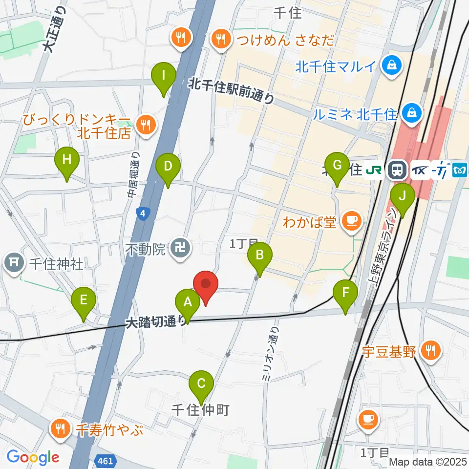 天空劇場周辺のコンビニエンスストア一覧地図