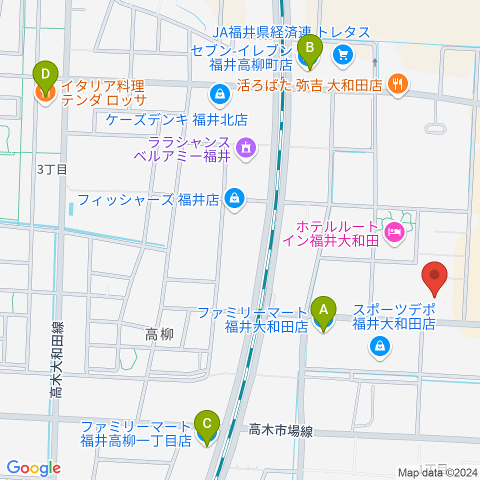 MPCエルパプラスセンター周辺のコンビニエンスストア一覧地図