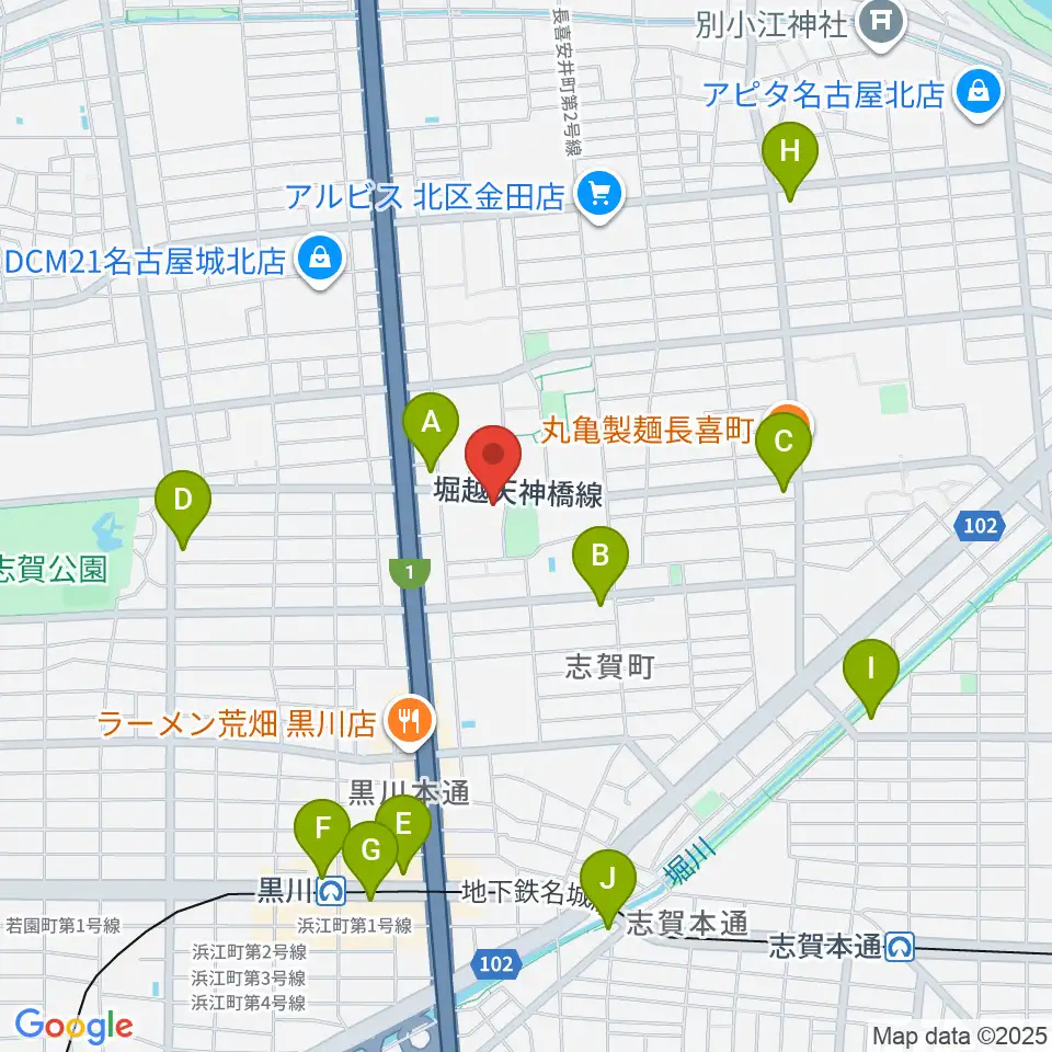 北文化小劇場周辺のコンビニエンスストア一覧地図