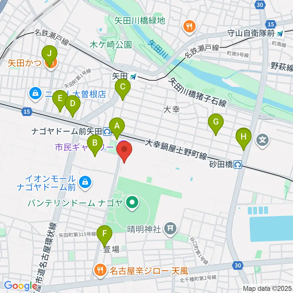 東文化小劇場周辺のコンビニエンスストア一覧地図