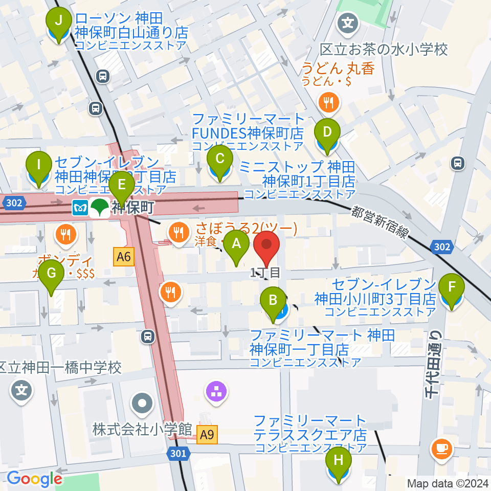 須賀楽器周辺のコンビニエンスストア一覧地図