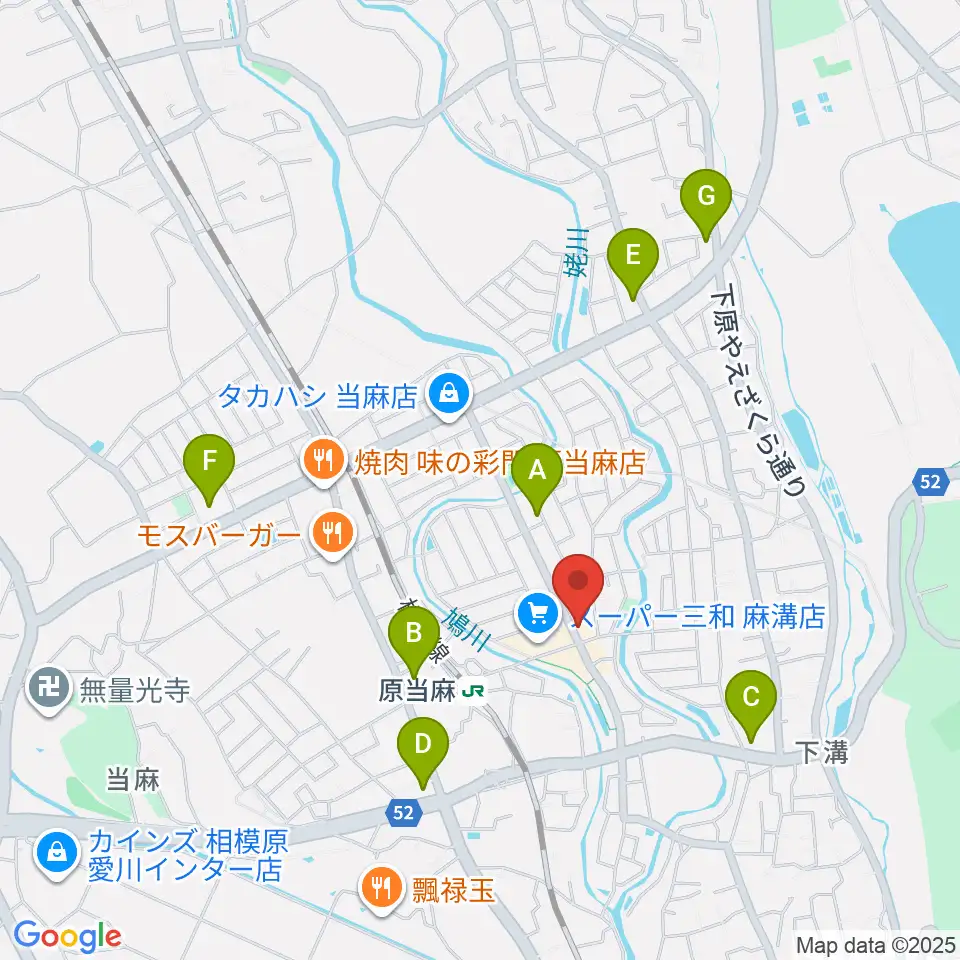 相模楽器 麻溝教室周辺のコンビニエンスストア一覧地図