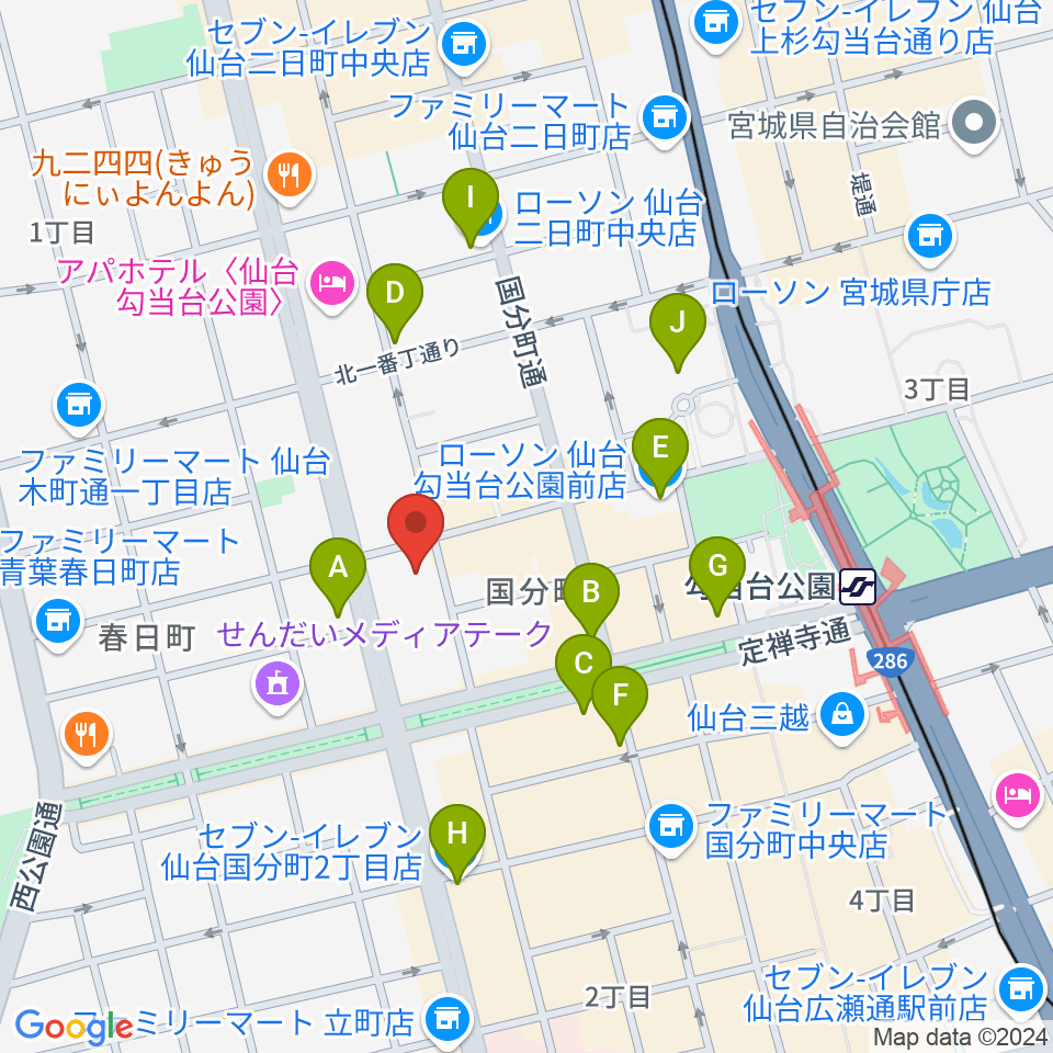 カフェドルシール周辺のコンビニエンスストア一覧地図