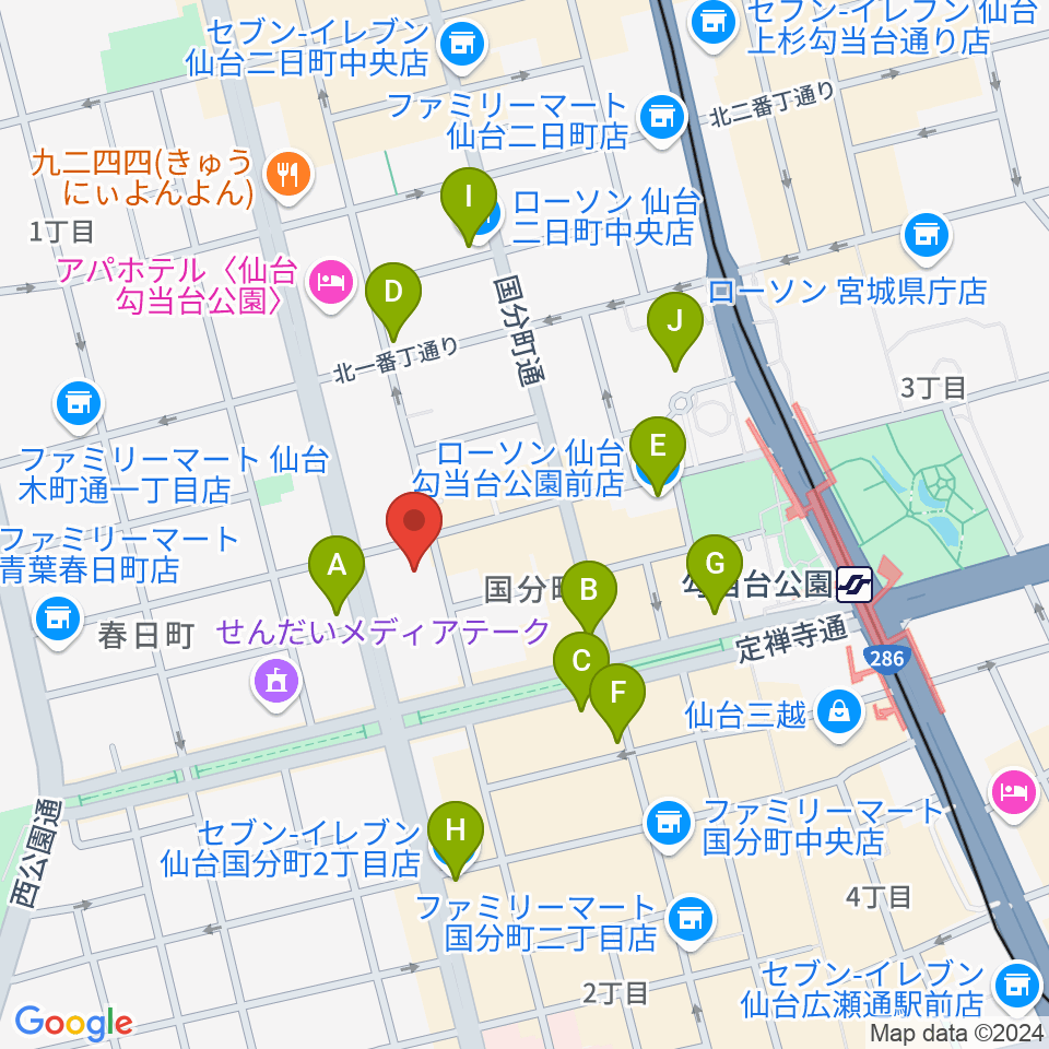 カフェドルシール周辺のコンビニエンスストア一覧地図