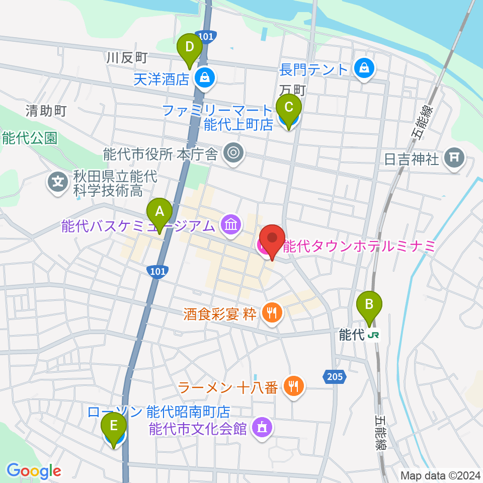 アサヒ楽器周辺のコンビニエンスストア一覧地図