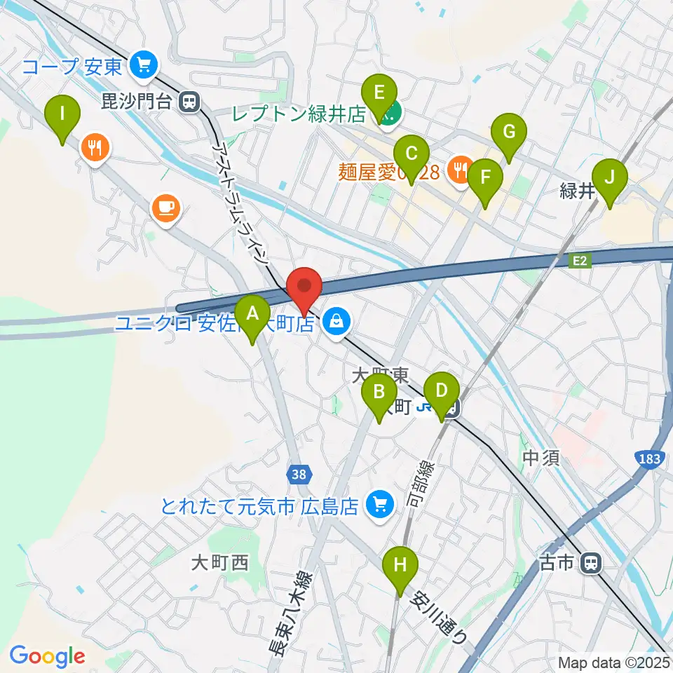 音楽館ピアノプラザ広島店周辺のコンビニエンスストア一覧地図