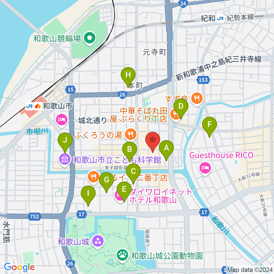 LIVE SPACE MOMENTS周辺のコンビニエンスストア一覧地図