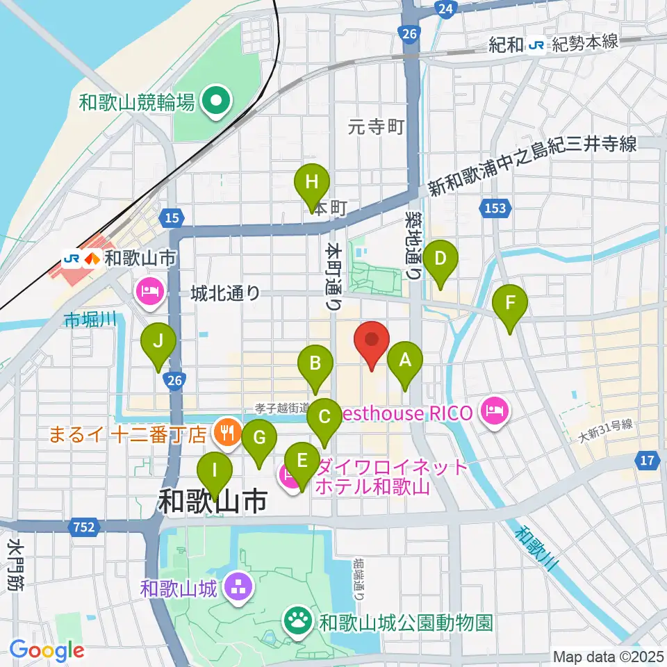 LIVE SPACE MOMENTS周辺のコンビニエンスストア一覧地図