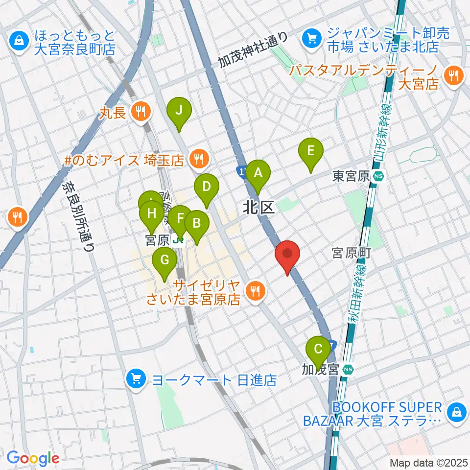 ヒソミネ周辺のコンビニエンスストア一覧地図