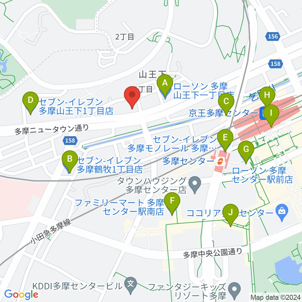 スタジオAnida周辺のコンビニエンスストア一覧地図